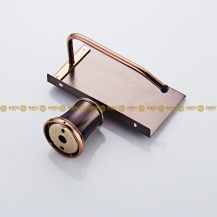 Obrázek k výrobku 2218 - Držák toaletního papíru s podložkou růžový zlatý 2-53KVDrR-5525