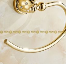 Obrázek k výrobku 3085 - Půlkruhový držák na ručník zlatý 2-115-5207