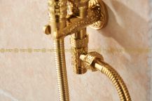 Obrázek k výrobku 2187 - Bidetová sprcha s kohoutkovým ventilem zlatá 3-83BSZ-8891K-2