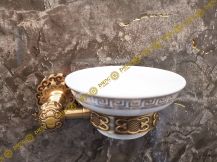 Obrázek k výrobku 2201 - Držák keramické podložky na tuhé mýdlo Antique 2-36KVDrA-10705F