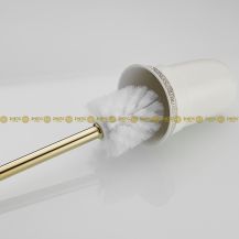 Obrázek k výrobku 2213 - Držák keramické sklenice na WC štětku zlatý 2-48KVDrZ-HK-44K