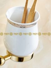 Obrázek k výrobku 3081 - Držák keramických sklenic na kartáčky zlatý 2-111-5203