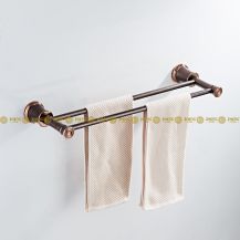 Obrázek k výrobku 2360 - Držák na ručník tyčový růžový zlatý 2-78KVDTR-5511
