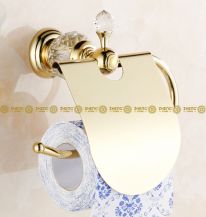 Obrázek k výrobku 3121 - Držák toaletního papíru zlatý/sklo 2-76-HK-40