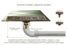 Obrázek k výrobku 1805 - Hluboký kanálek Antique 10x30 Jednoduchá mřížka 1-04 KA-8547A