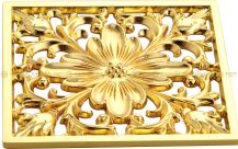 Obrázek k výrobku 2093 - Kanálek zlatý 10x10 Ornament velký květ 1-09-6616