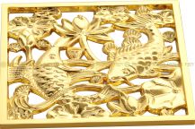 Obrázek k výrobku 2095 - Kanálek zlatý 10x10 Ornament velký květ 1-09-6616
