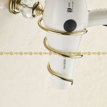 Obrázek k výrobku 2211 - Spirálový držák na fén zlatý 2-46KVDrZ-HK-36K