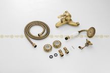 Obrázek k výrobku 2101 - Sprchový set k vaně zlatý-keramika 3-42-HJ-6790K