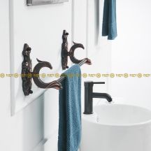 Obrázek k výrobku 2381 - Tyčový držák na ručník černý Fénix 2-59KVDrČ-WF-88810