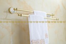 Obrázek k výrobku 2388 - Tyčový držák na ručník zlatý 2-66-KVTDrZ-5211