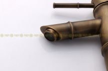 Obrázek k výrobku 1875 - Umyvadlová baterie Antique bambus vysoká 3-20-6661