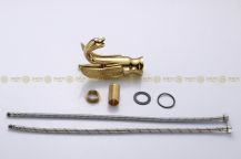 Obrázek k výrobku 1802 - Umyvadlová baterie Zlatá labuť nízká 3-29-35K